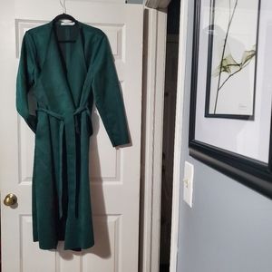SOLDJust Fab Suede Coat- NEW NEVER WORN